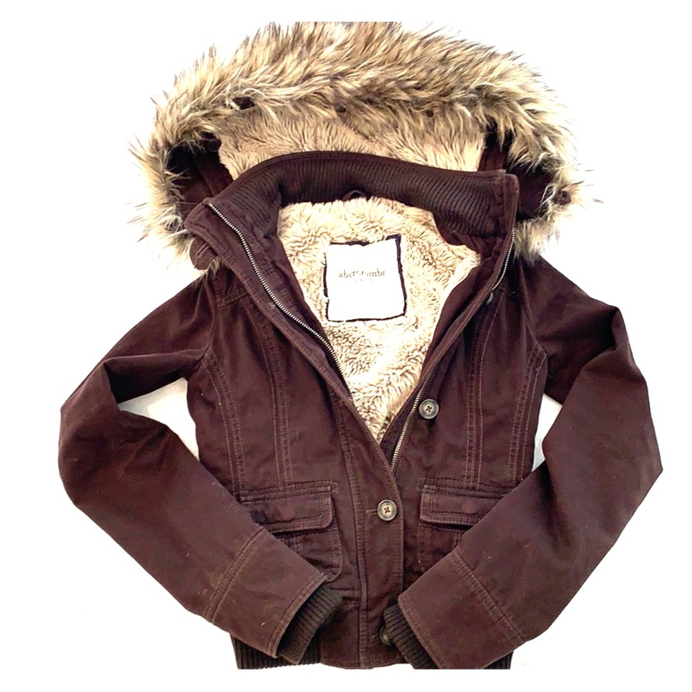 Abercrombie S Brown Fur Jacket